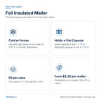 Foil Insulated Mailer: Key features