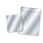 Illustration: reflective bubble insulated mailers, 6x6.5 and 8x11
