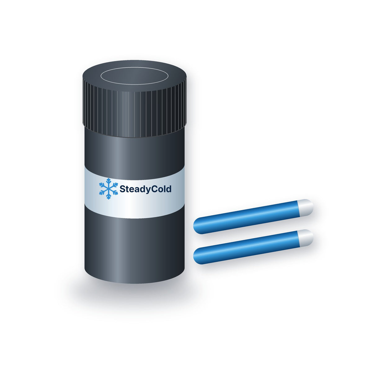 Illustration: SteadyCold Vial Capsule, Standard, with 2 ice rods (variant image: Standard)