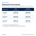 SteadyCold Vial Capsule: Volume pricing