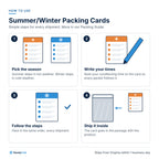 Summer/Winter Packing Cards: How to use