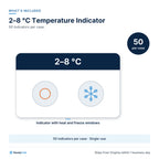 2–8 °C Temperature Indicator (Heat + Freeze): What's included