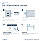 2–8 °C Temperature Indicator (Heat + Freeze): How to use