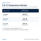2–8 °C Temperature Indicator (Heat + Freeze): Volume pricing